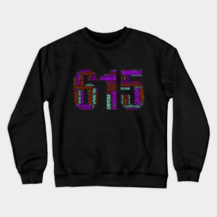 Nashville and the 615 Crewneck Sweatshirt